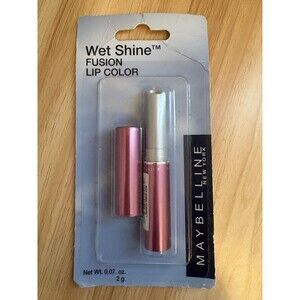 Maybelline Wet Shine Fusion Lipstick Blush Boost #10 Rare Discontinued Shade NEW